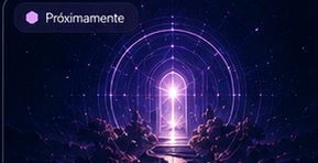 Portal luminoso en un jardín de posibilidades