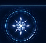 Símbolo estelar azul